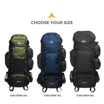 Internal Frame Hiking Backpack with Rain Cover