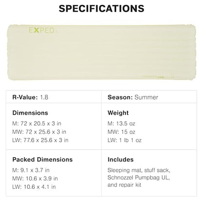 Ultralight Inflatable Sleeping Pad for Camping & Hiking
