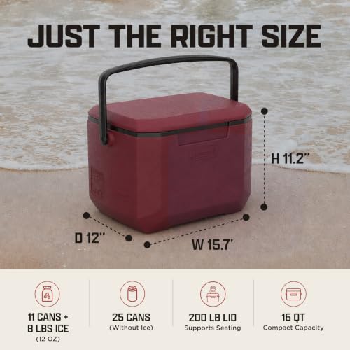 Leak-Resistant Insulated Camping Cooler