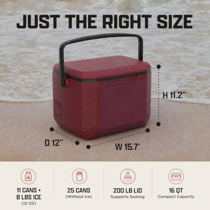 Leak-Resistant Insulated Camping Cooler