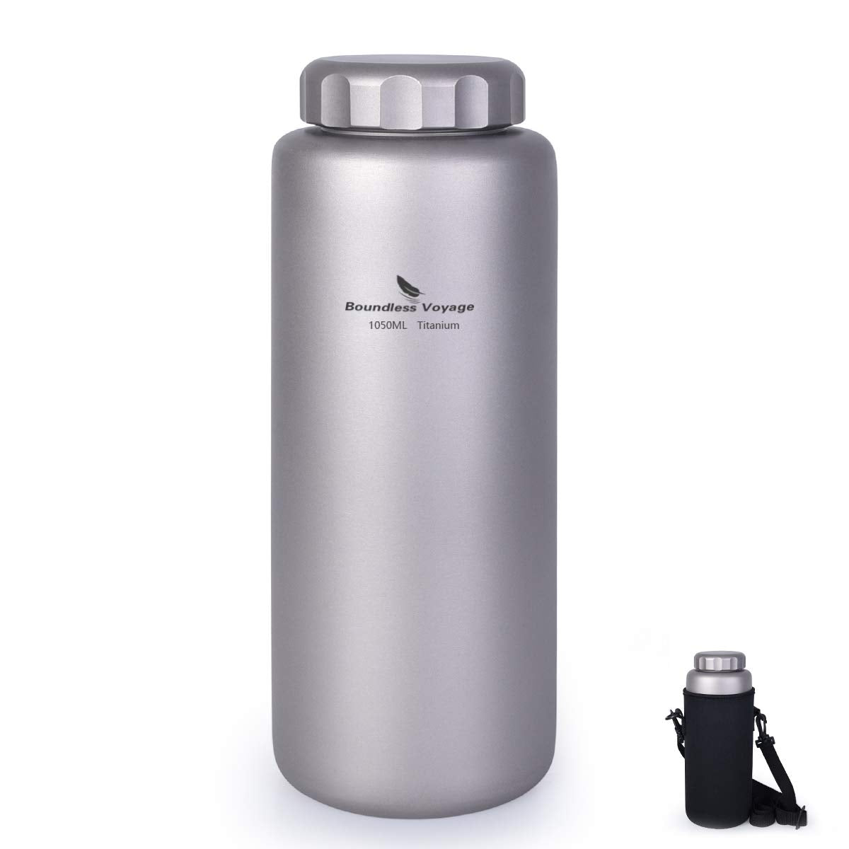 Titanium Bottle & Nesting Cup Camping Cookware Set