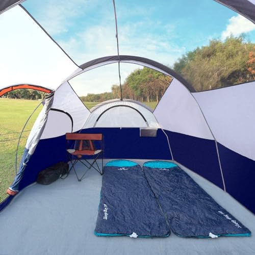 CAMPROS CP 8 Person Camping Tent, Room Divider, Rainfly, Weather Resistant