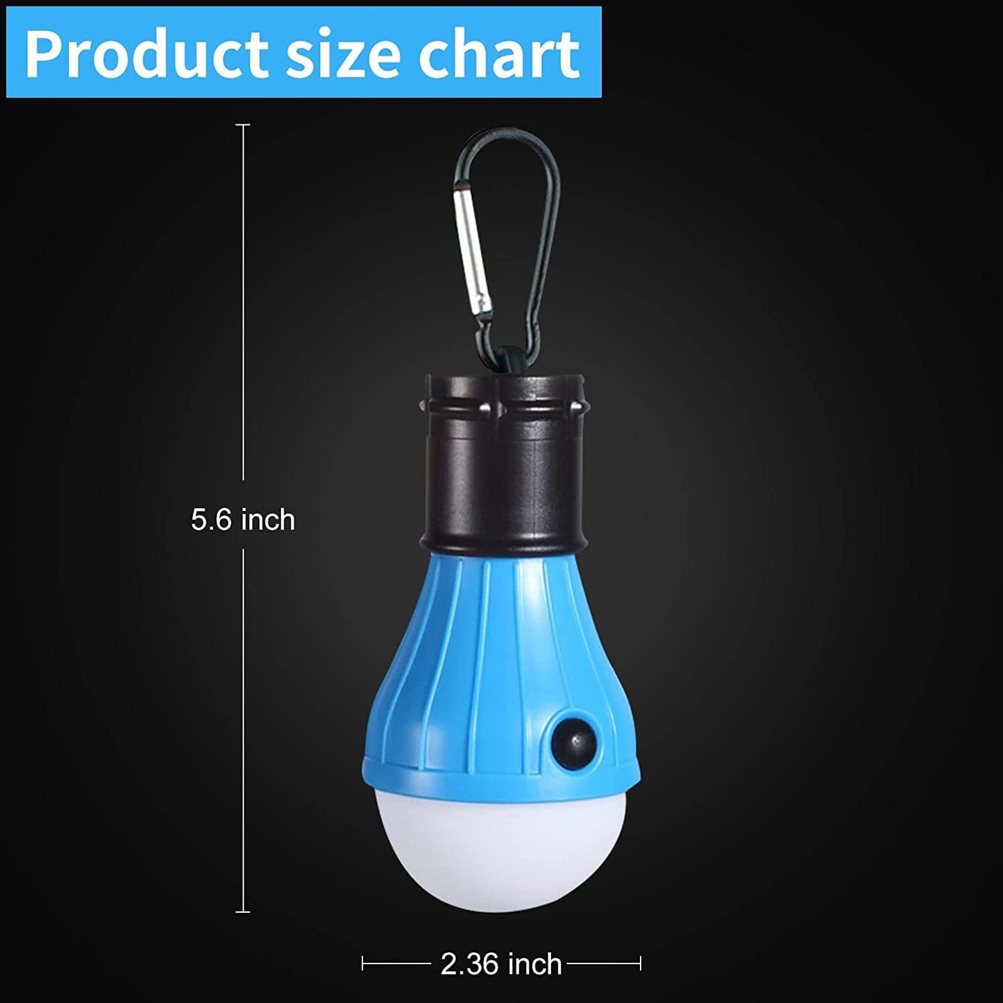 Waterproof LED Tent Lantern with Hanging Hook