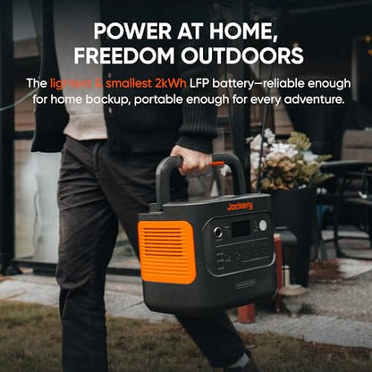 2042Wh Portable Power Station with LiFePO4 Battery