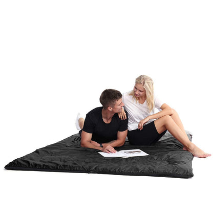 Queen Size Double Sleeping Bag with Two Pillows