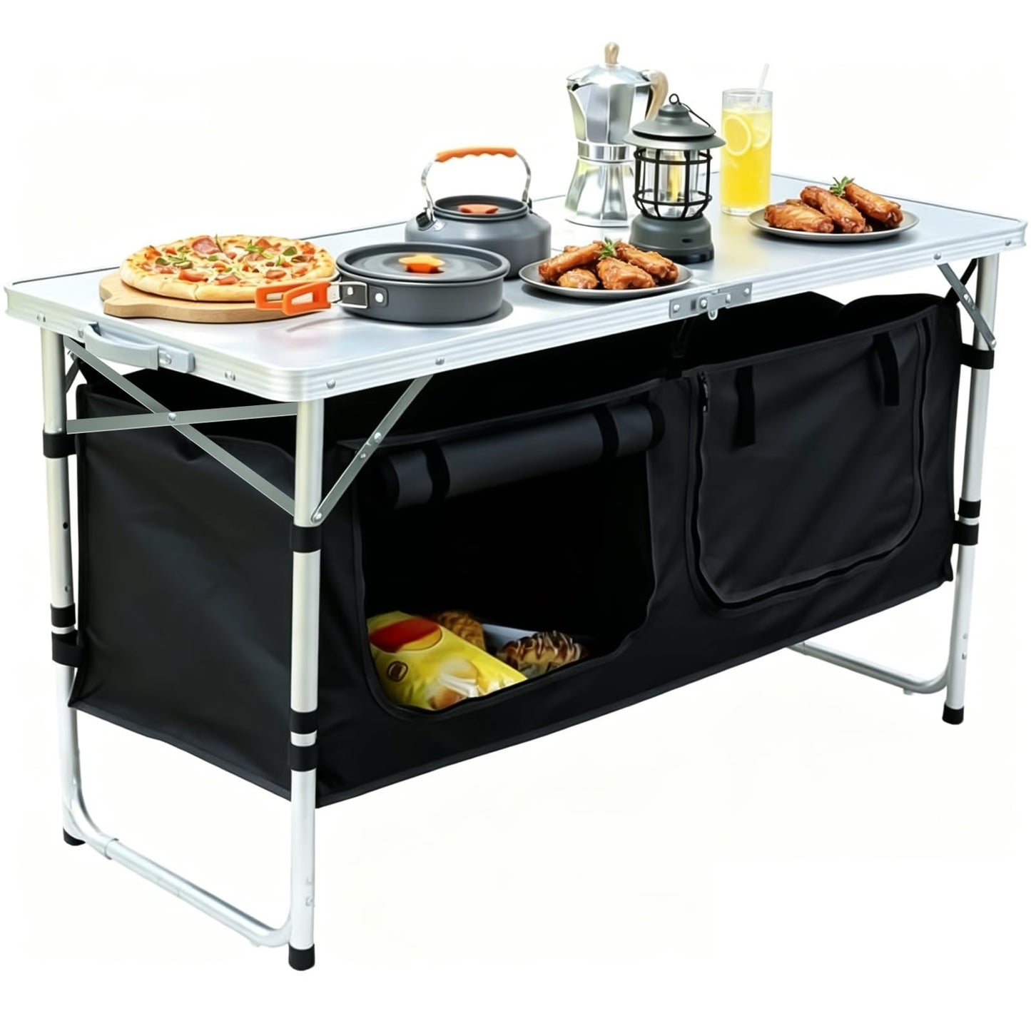 Lightweight Aluminum Folding Camping Table