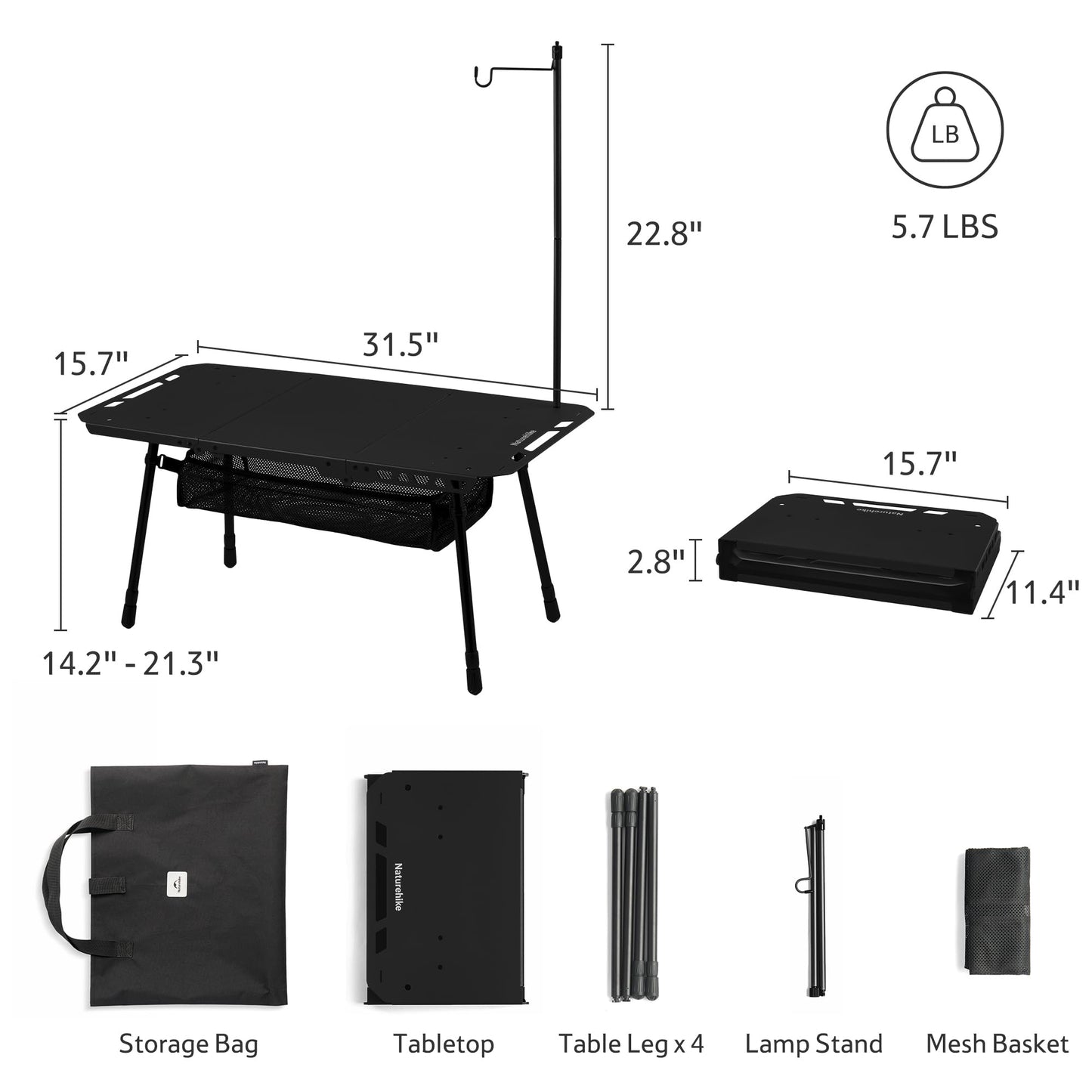 Tactical Portable Folding Camping Table