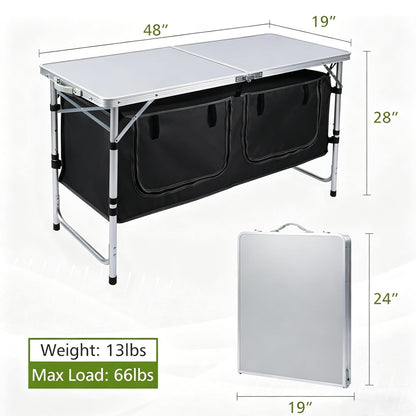 Lightweight Aluminum Folding Camping Table