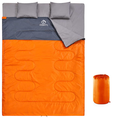 Queen Size Double Sleeping Bag with Two Pillows