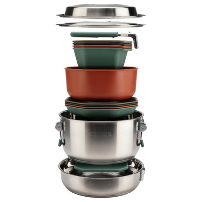 Complete Outdoor Camping Cookware & Dining Set