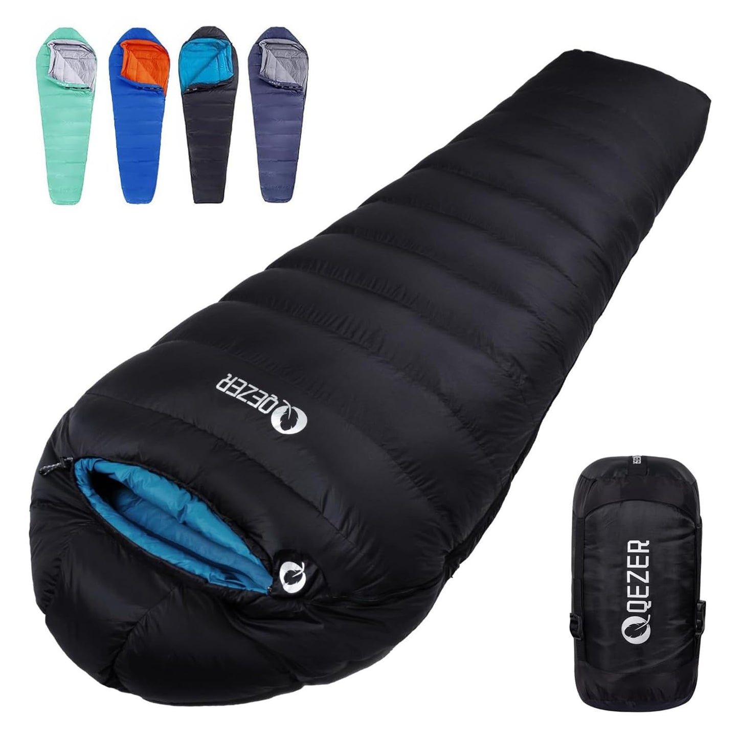 600 Fill Power Down Mummy Sleeping Bag for Backpacking