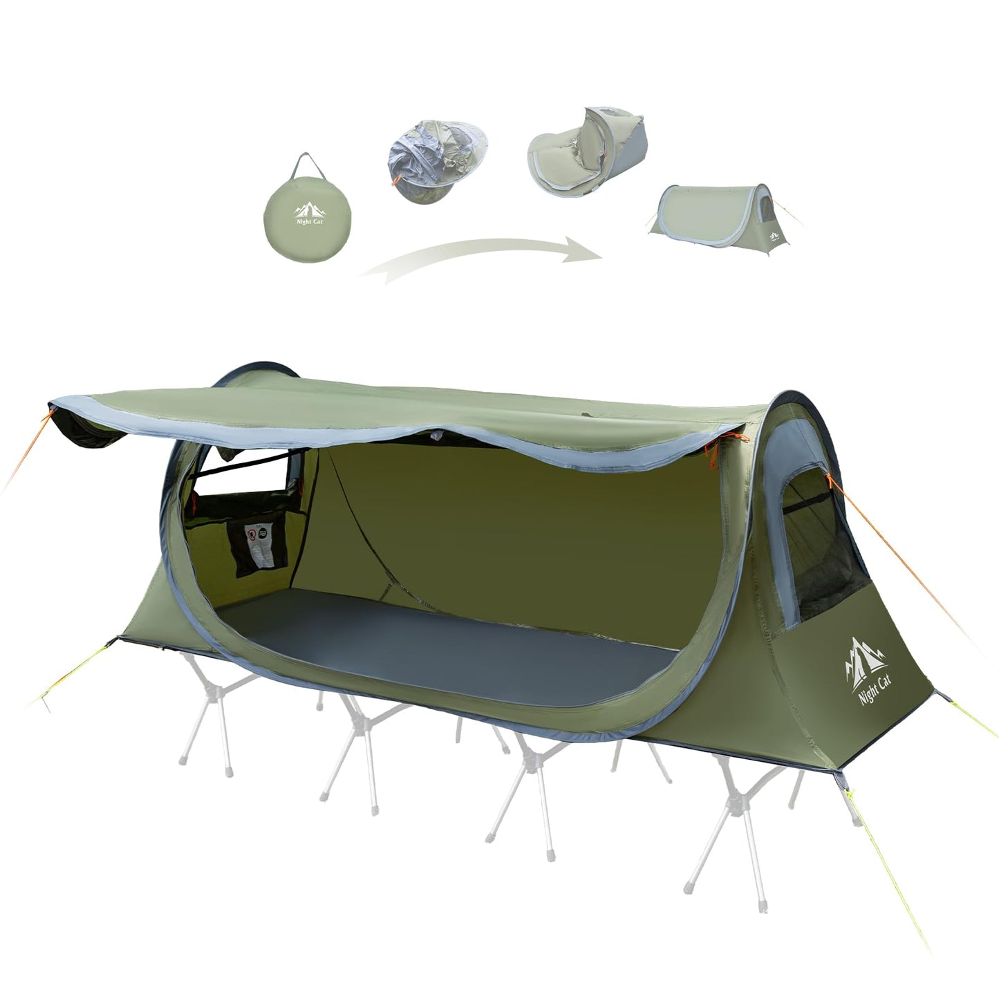 Waterproof Pop-Up Camping Tent for One Person