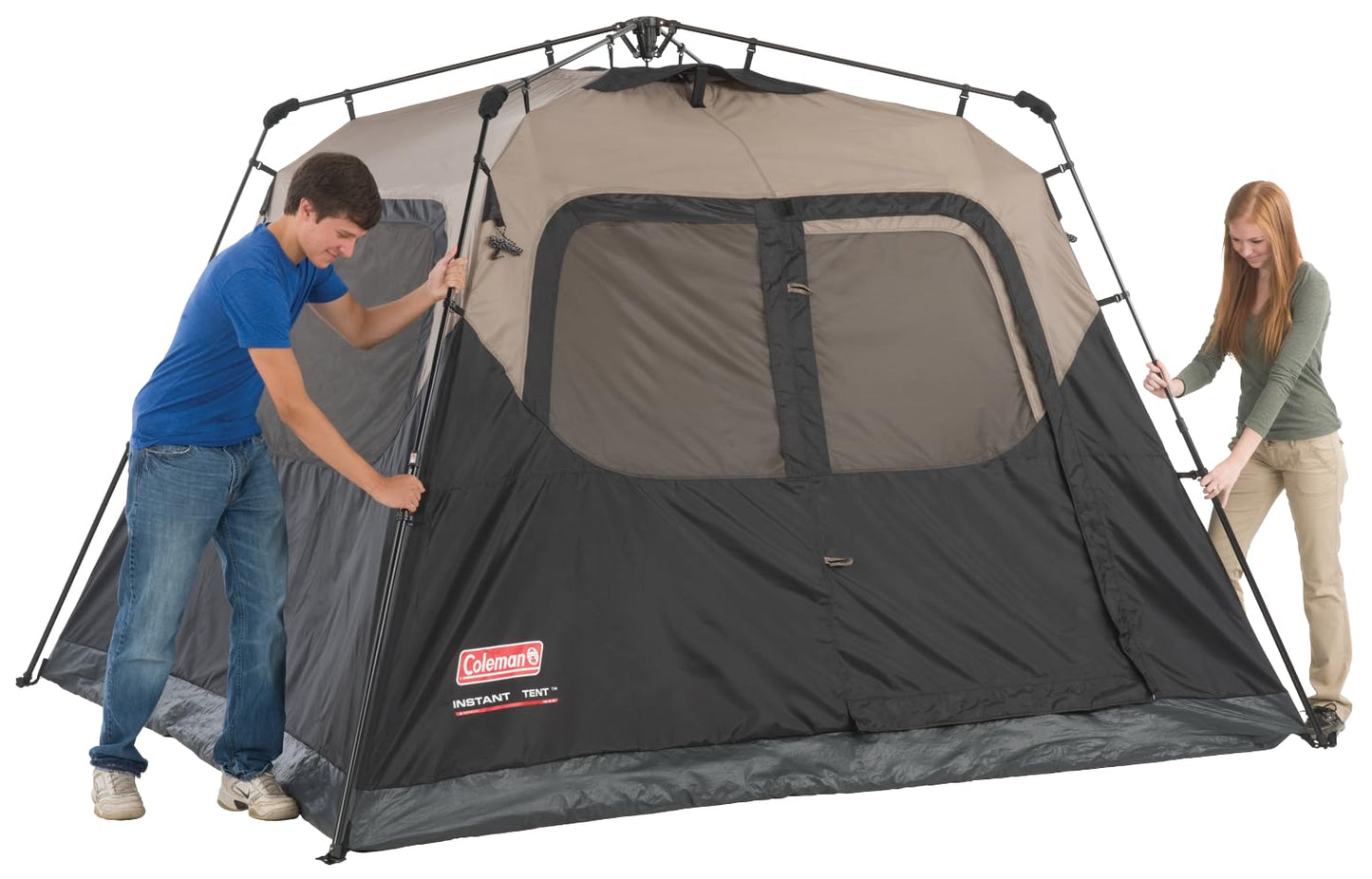 Coleman Sundome Camping Tent with Rainfly, 2/3/4/6 Person Tent Sets Up in 10 Mins, Weatherproof Shelter for Camping, Festivals, Backyard, Sleepovers, & More