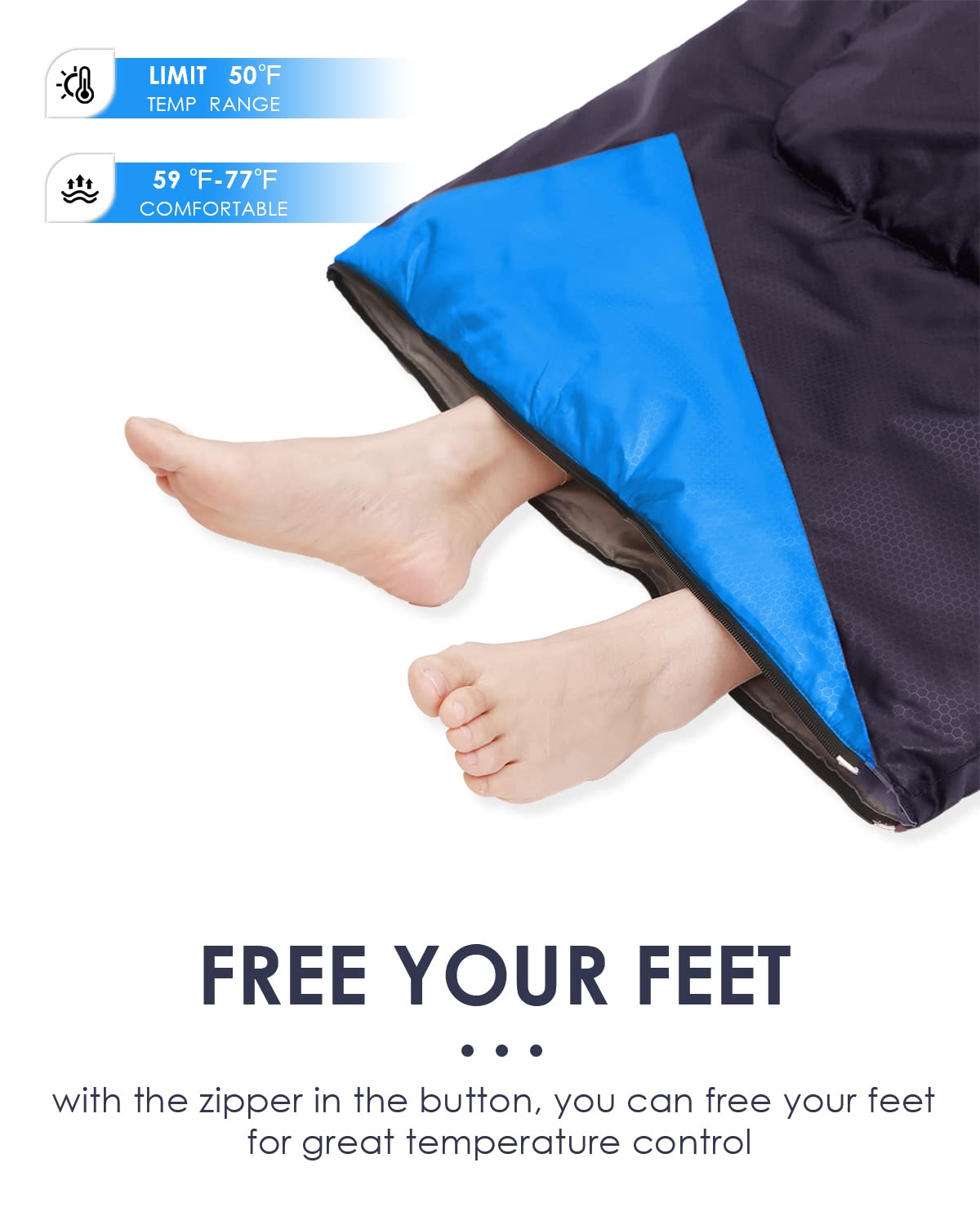 Lightweight Waterproof Sleeping Bag for Cold Weather