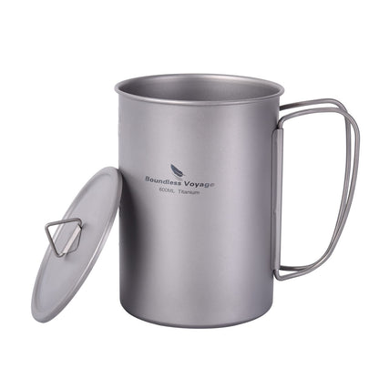 Titanium Bottle & Nesting Cup Camping Cookware Set