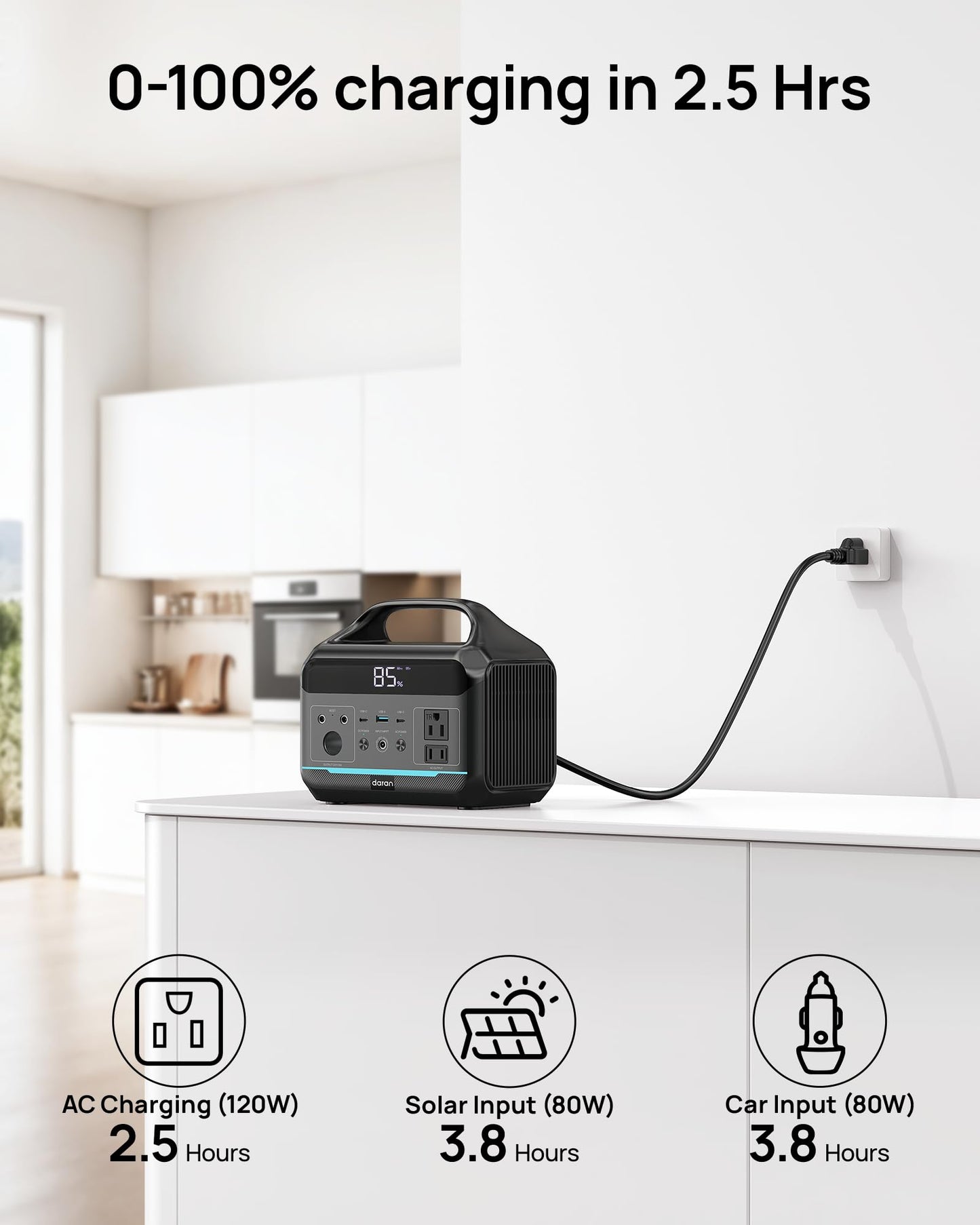 Portable Power Station & Power Bank for Outdoor Use