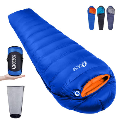 600 Fill Power Down Mummy Sleeping Bag for Backpacking