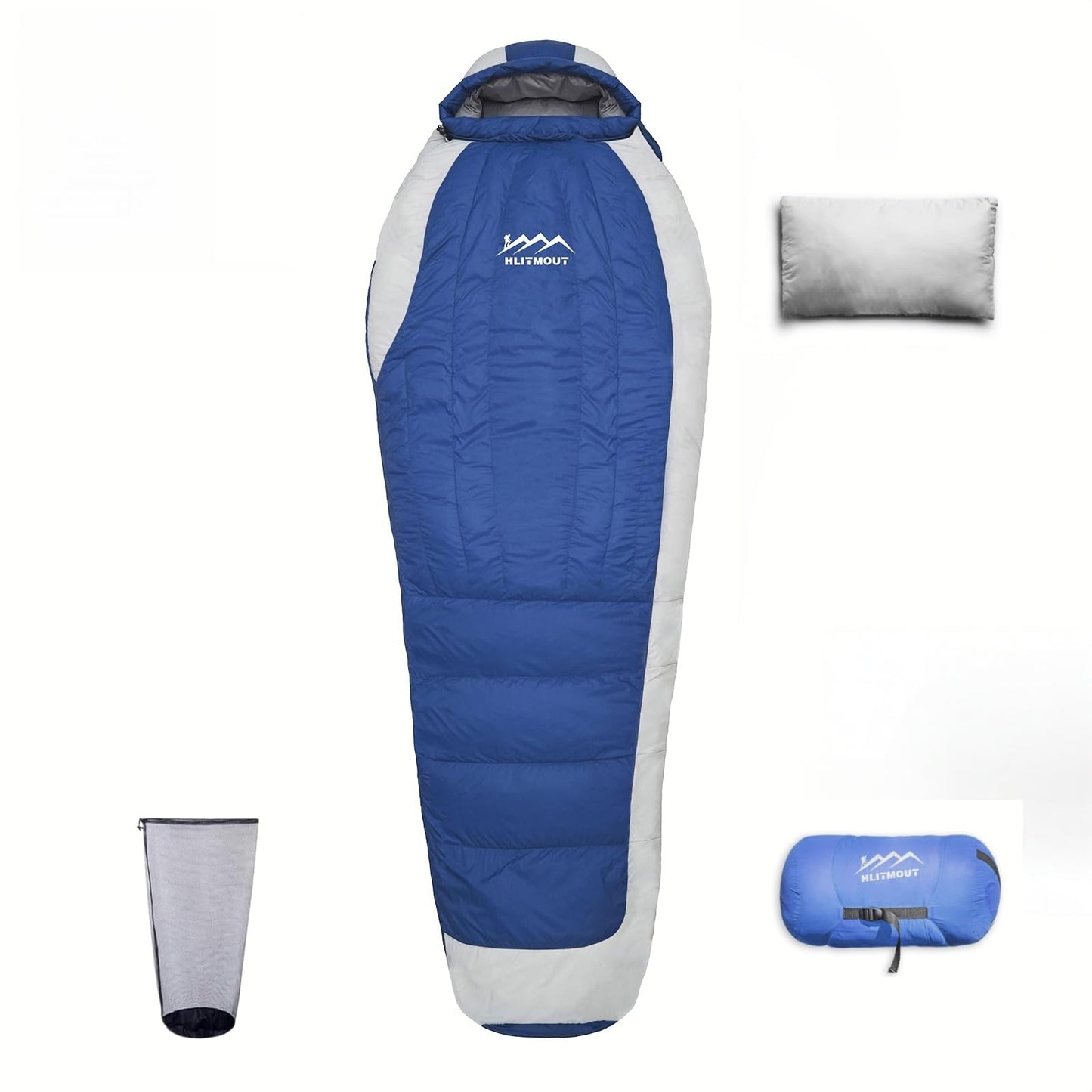 Ultralight Down Sleeping Bag with Pillow for Camping