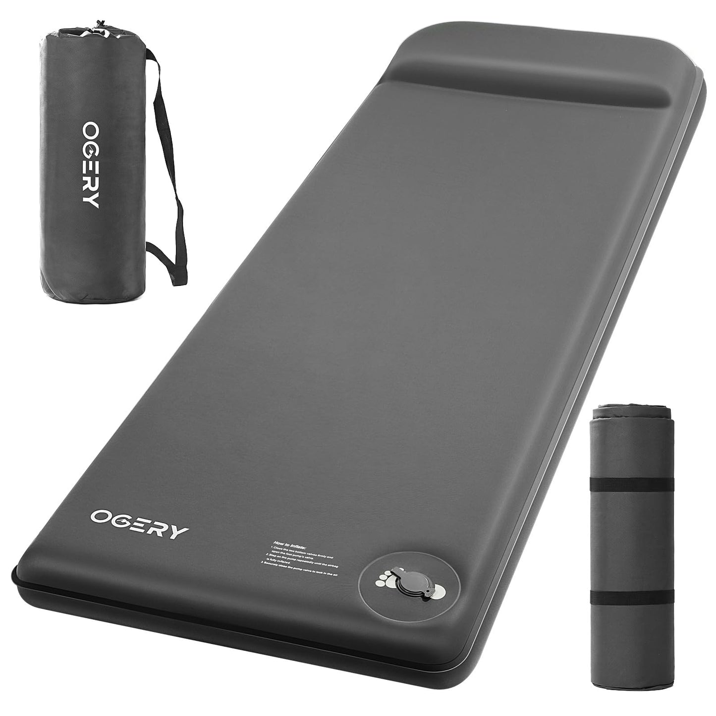 3-Inch Self-Inflating Memory Foam Camping Mattress