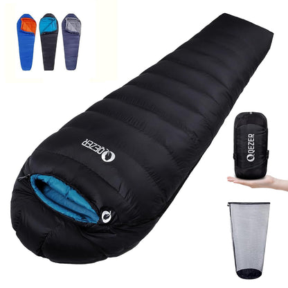 600 Fill Power Down Mummy Sleeping Bag for Backpacking