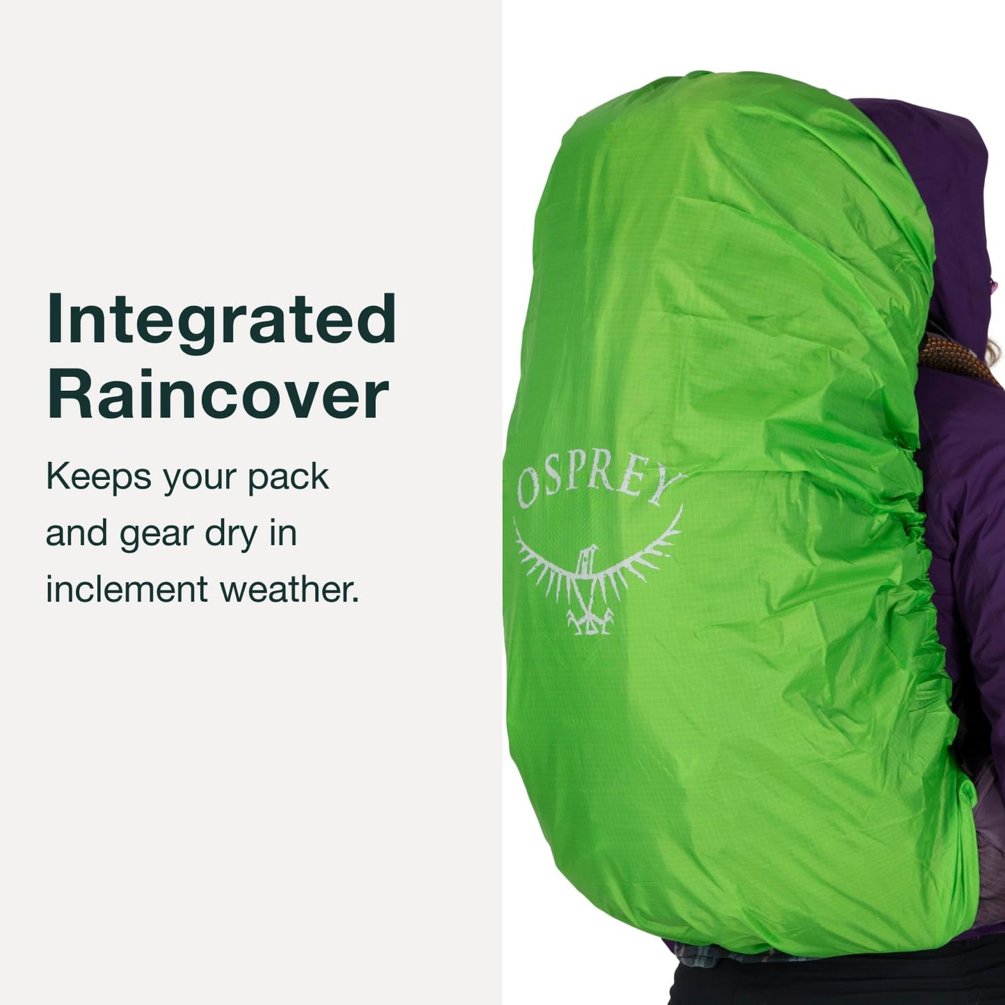 Adjustable Fit Hiking Backpack with Rain Cover