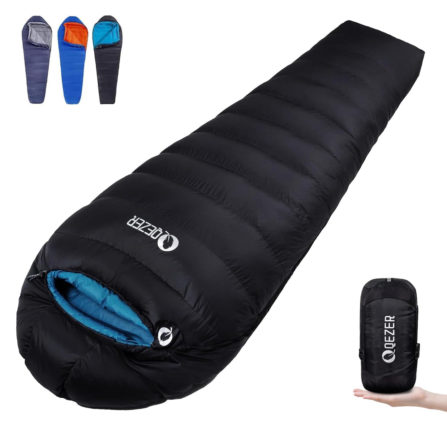 600 Fill Power Down Mummy Sleeping Bag for Backpacking