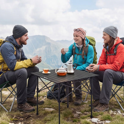 Adjustable Aluminum Folding Camping Table