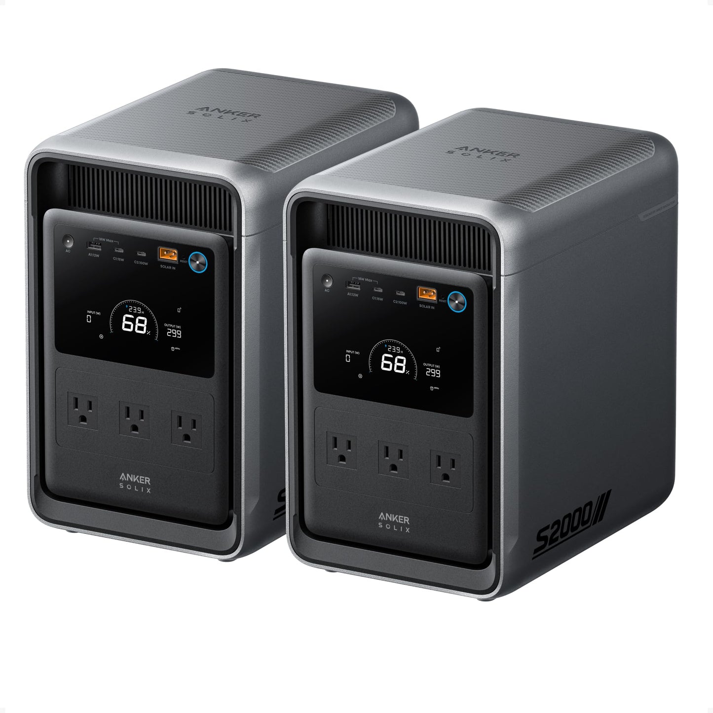 2000Wh Portable Power Station with LFP Battery