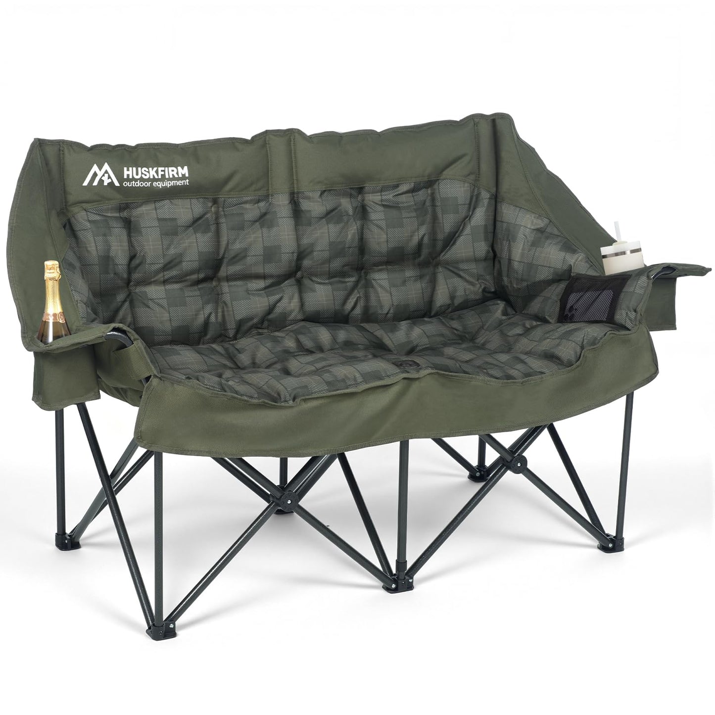 Heavy-Duty Double Camping Chair for Two Adults