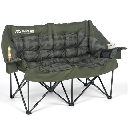 Heavy-Duty Double Camping Chair for Two Adults