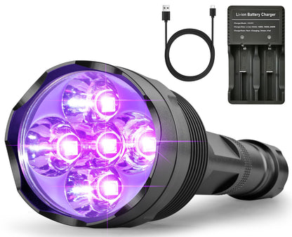 385–395nm Portable UV Black Light Flashlight