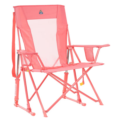 Portable Outdoor Rocking Chair with High Backrest