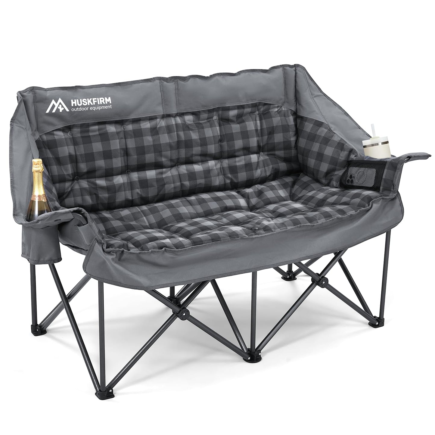 Heavy-Duty Double Camping Chair for Two Adults