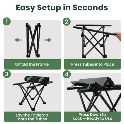 2-Pack Portable Folding Camping & Beach Tables