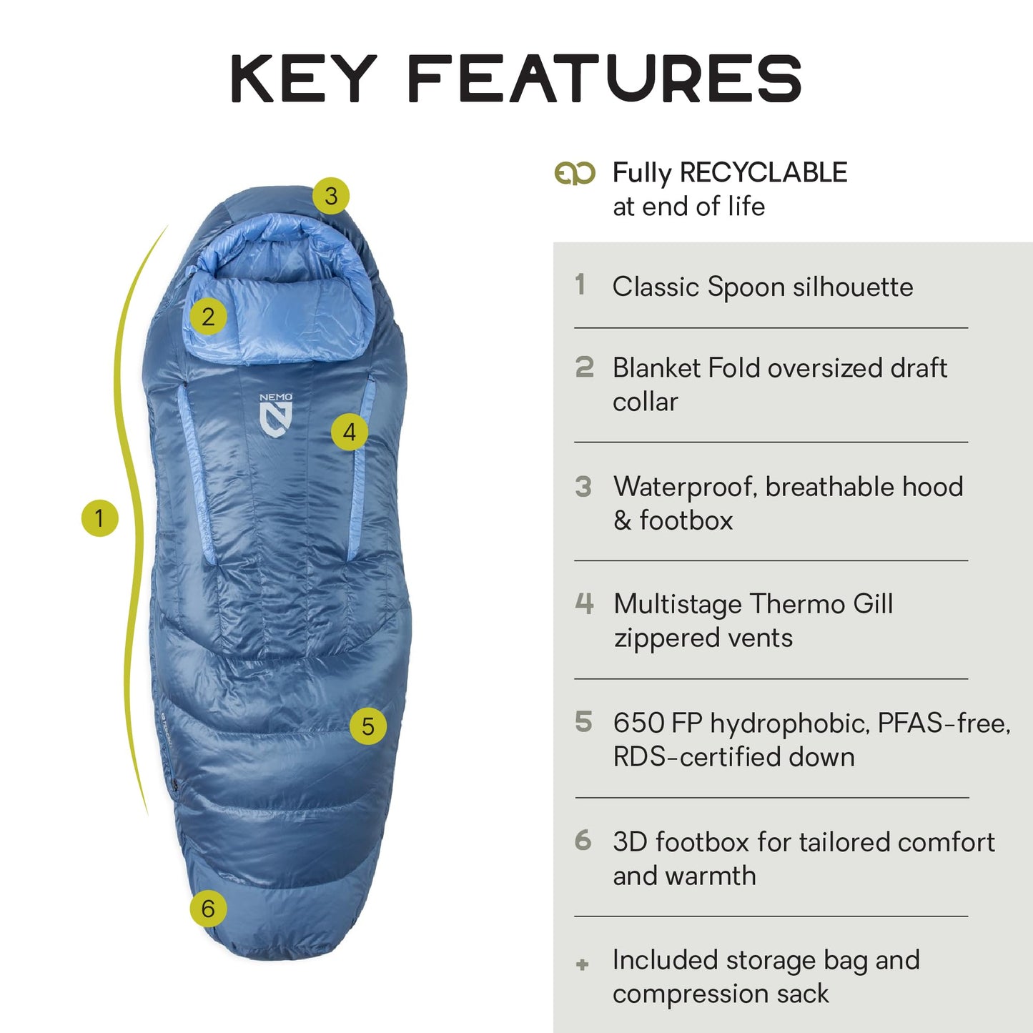 NEMO Equipment Disco Down Sleeping Bag