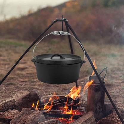 8-Piece Cast Iron Camping Cookware Set