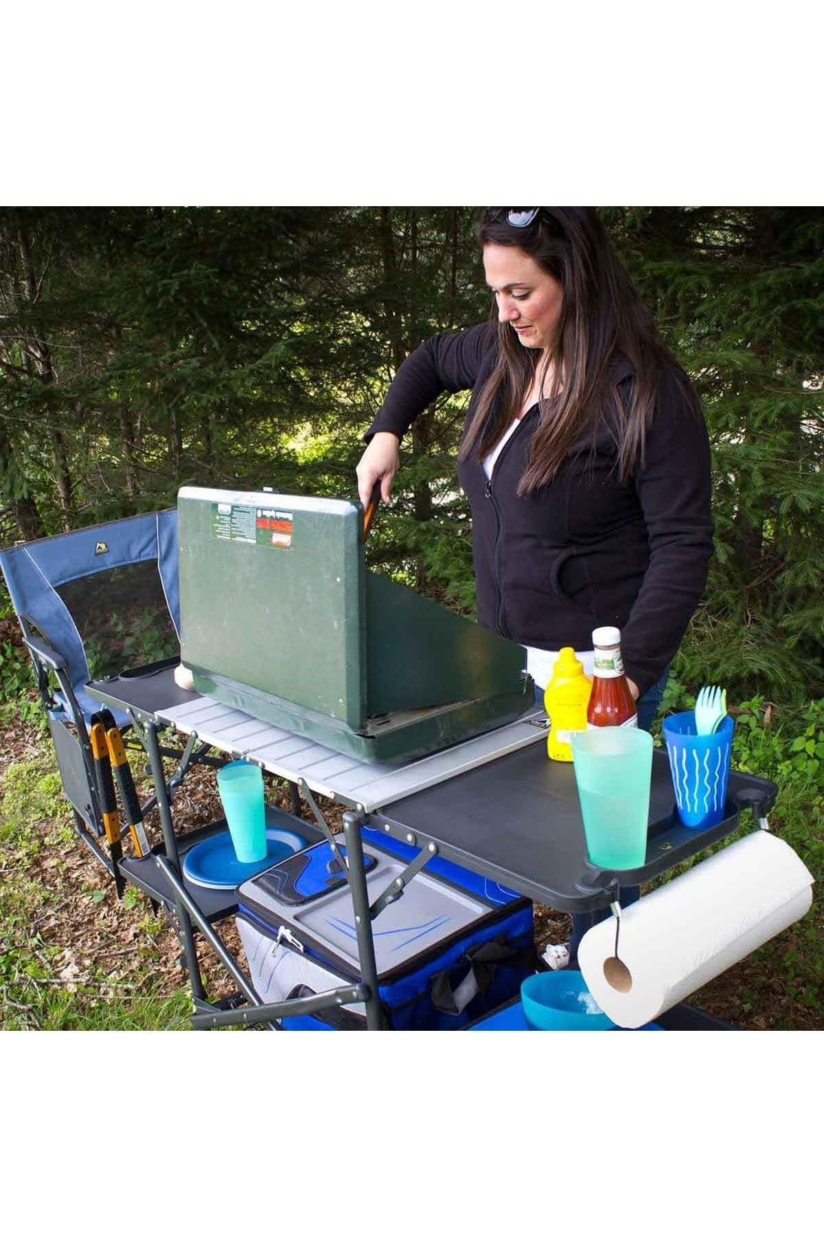 Portable Folding Outdoor Camping Kitchen Table