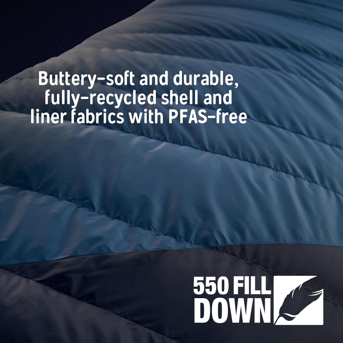 550 Fill Power Down Mummy Sleeping Bag for Backpacking