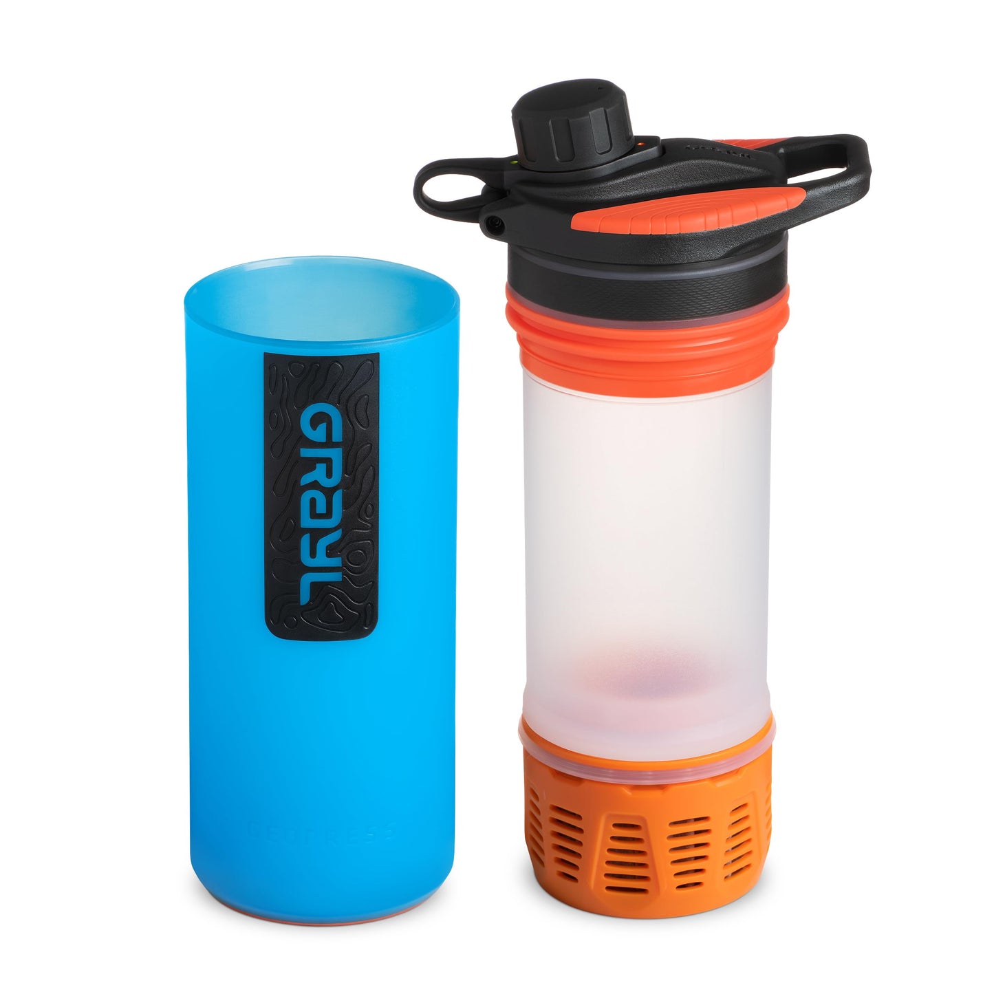 24 oz Water Purifier & Filter Bottle for Camping