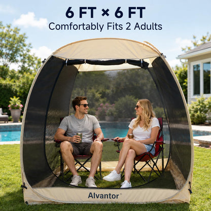 Pop-Up Screen House with UPF 50+ Sun Protection