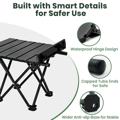 2-Pack Portable Folding Camping & Beach Tables