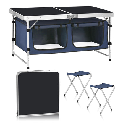 Adjustable Aluminum Folding Camping Table
