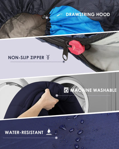 Lightweight Waterproof Sleeping Bag for Cold Weather