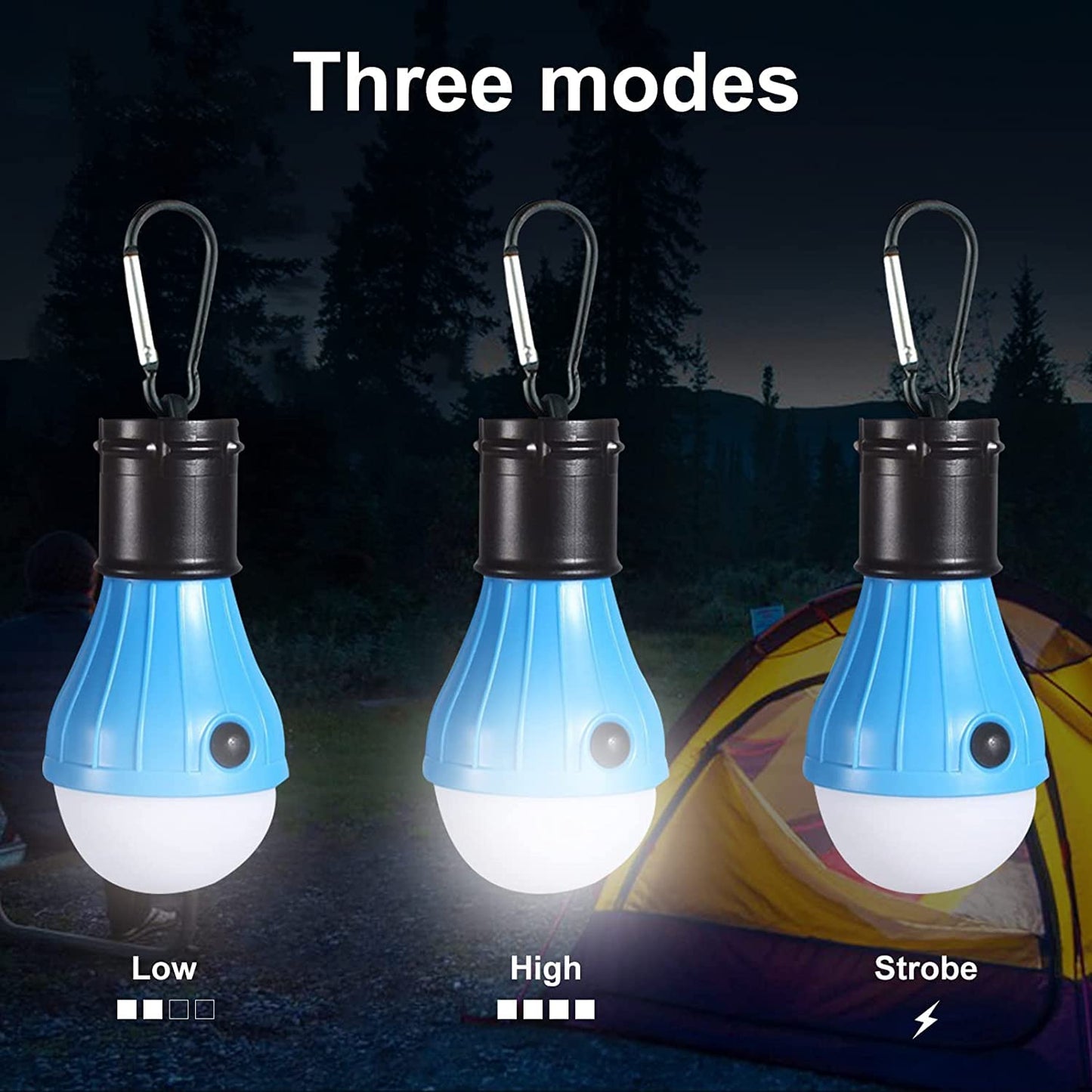 Waterproof LED Tent Lantern with Hanging Hook