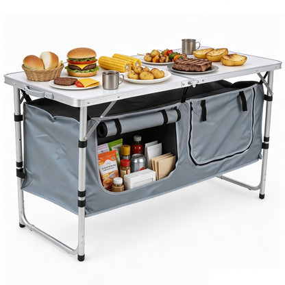 Lightweight Aluminum Folding Camping Table
