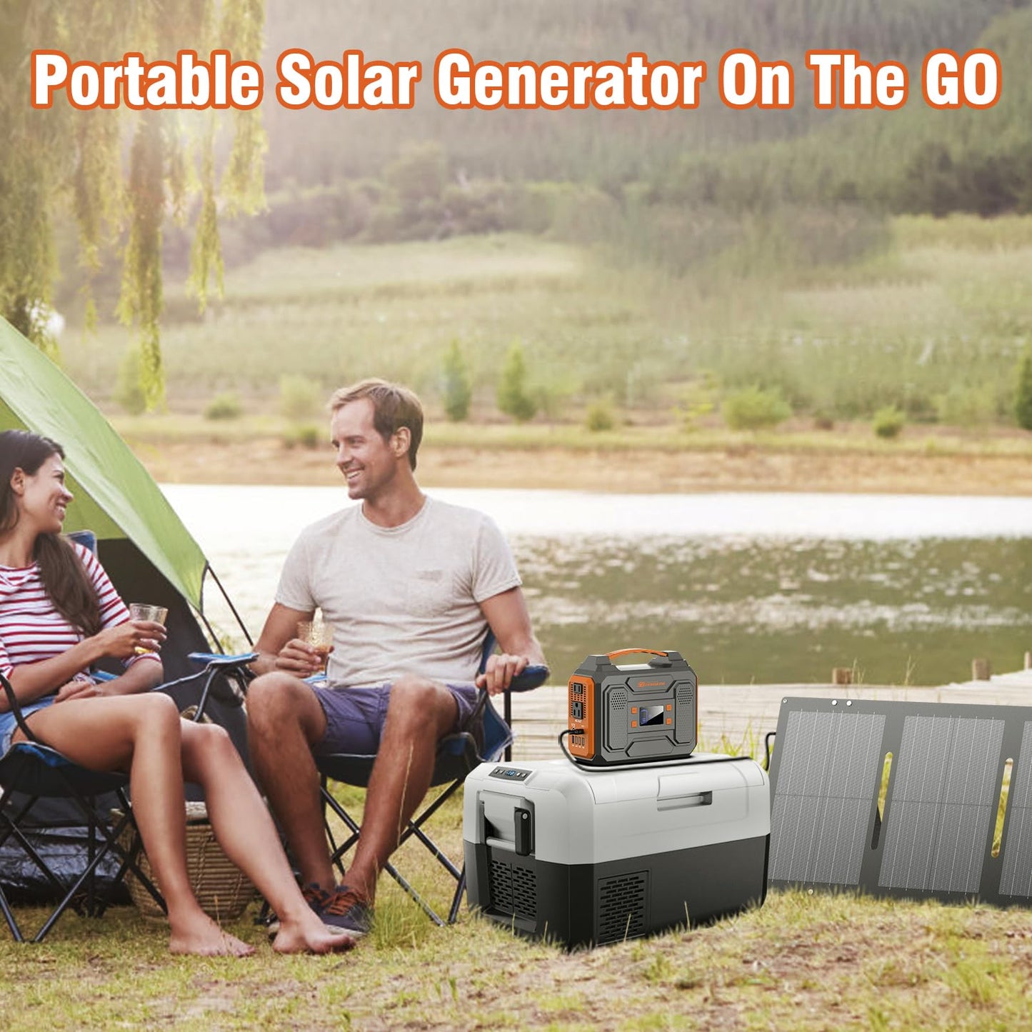 Portable Solar Power Station for Camping & RV Travel
