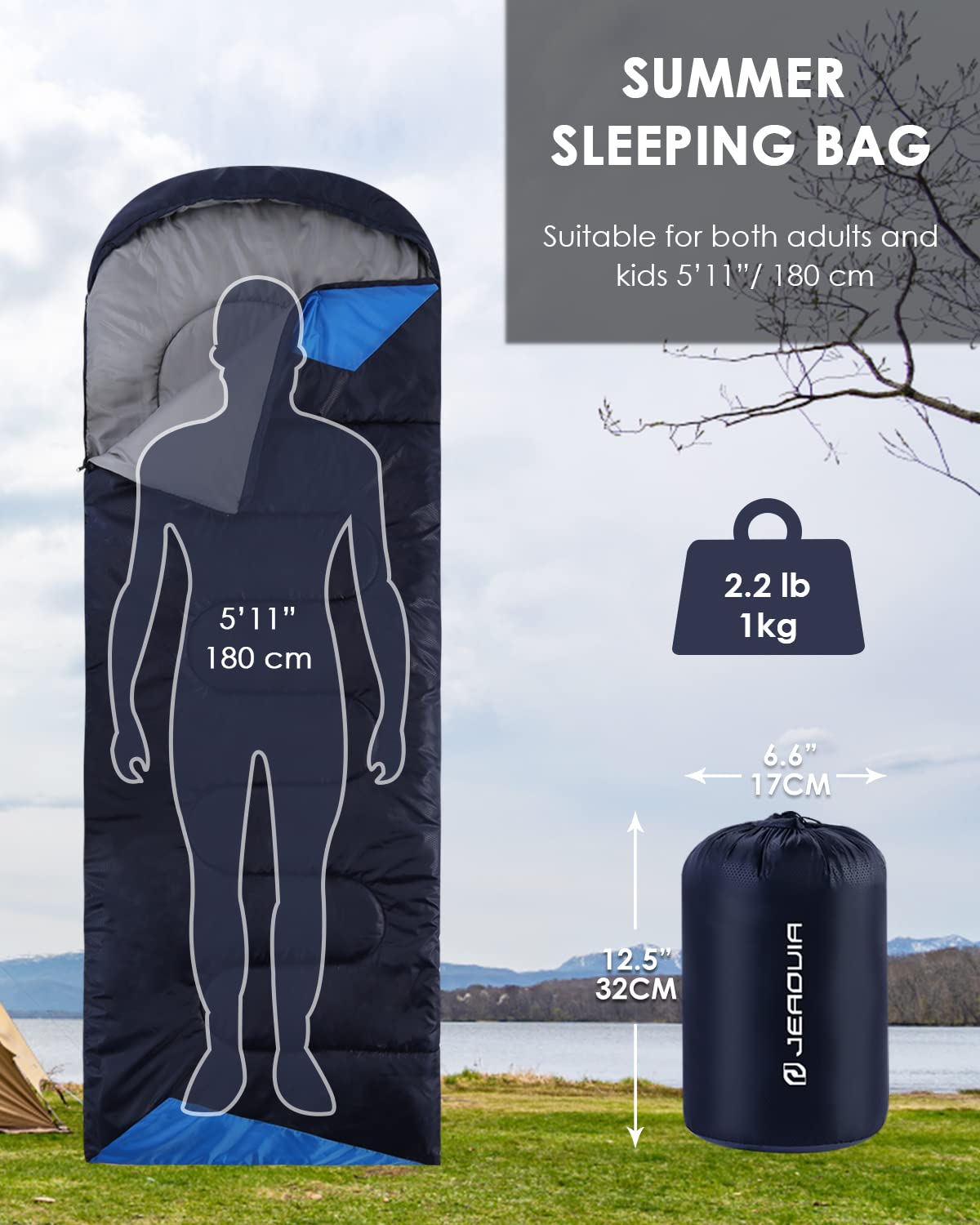 Lightweight Waterproof Sleeping Bag for Cold Weather