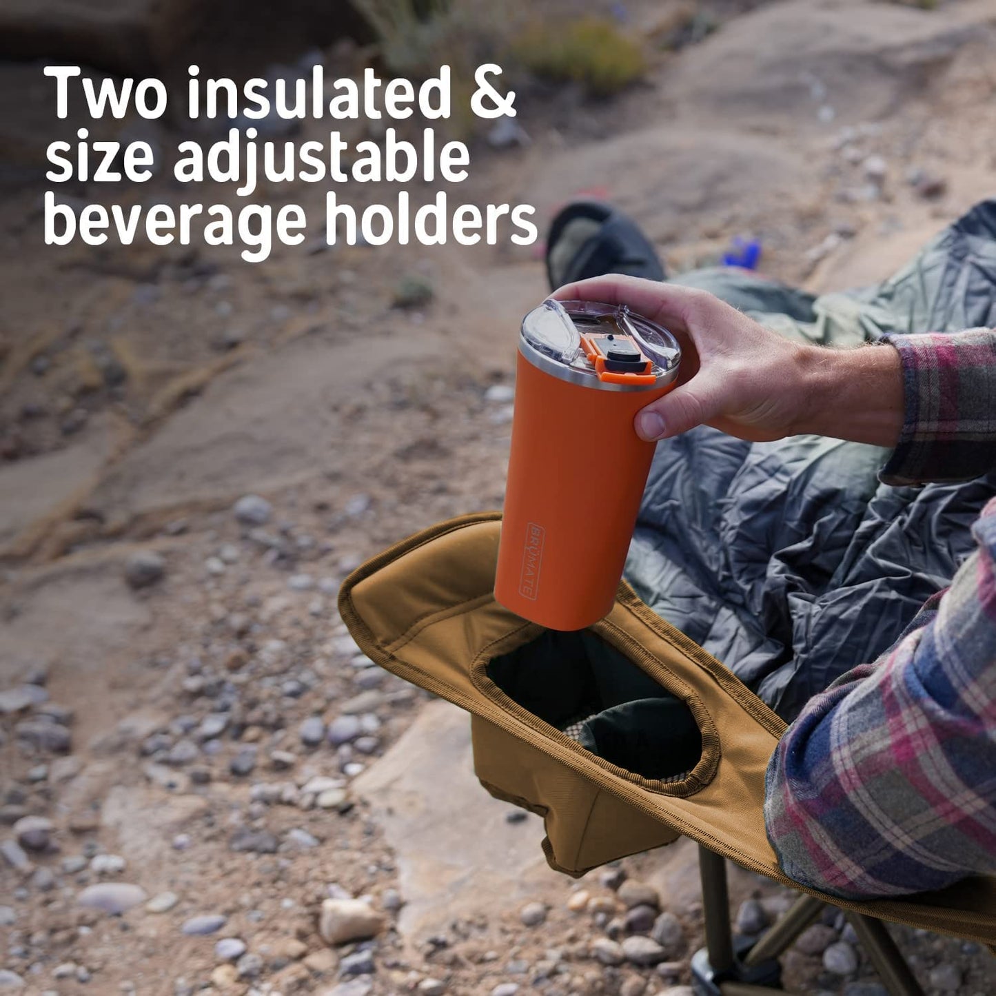 Deluxe Reclining Padded Folding Camping Chair
