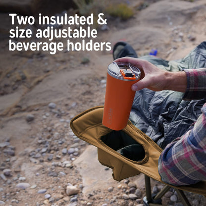Deluxe Reclining Padded Folding Camping Chair