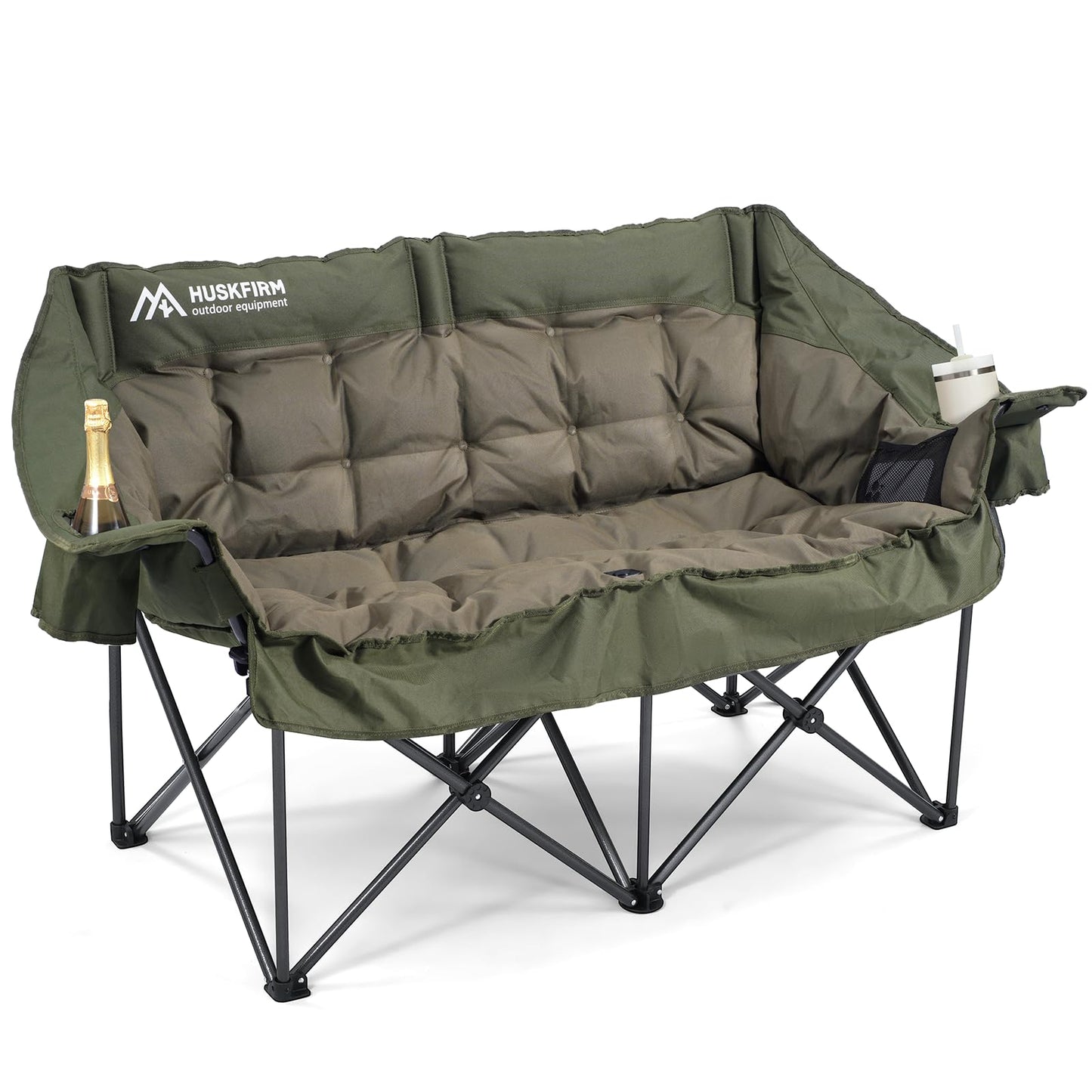 Heavy-Duty Double Camping Chair for Two Adults